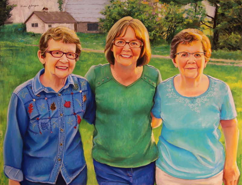 Pastel Portrait on Sanded Paper